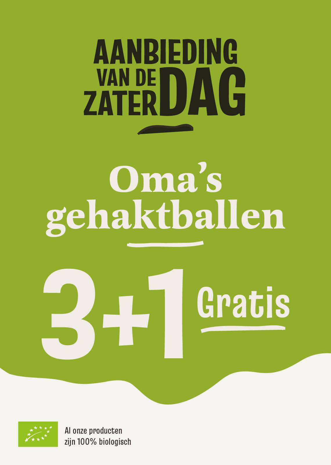 Aanbieding van de Zaterdag