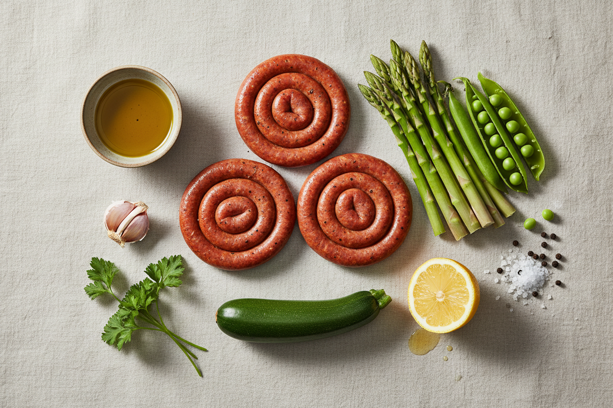 Lamsmerguez ingrediënten illustratie